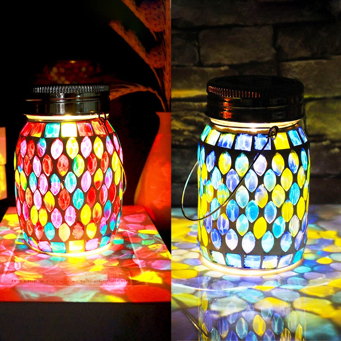 Solar Mosaic Waterproof Night Lanterns
