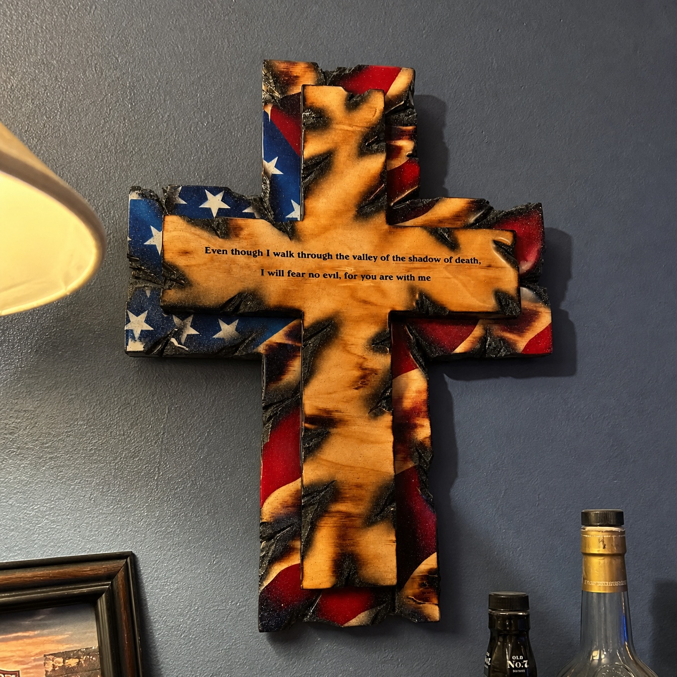 Tattered Flag Cross
