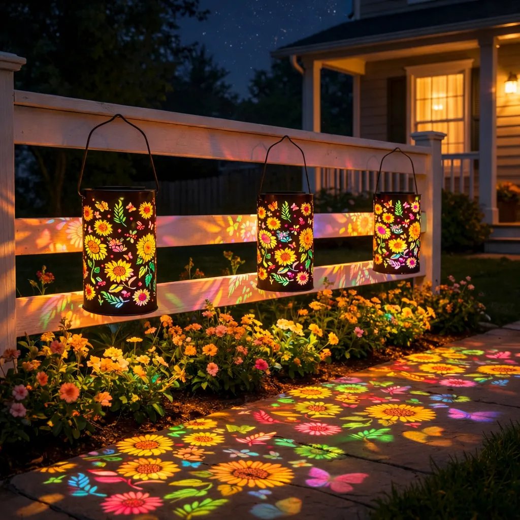 🔥HOT SALE🌞🌻Colorful Sunflower Glow Solar Garden Lantern