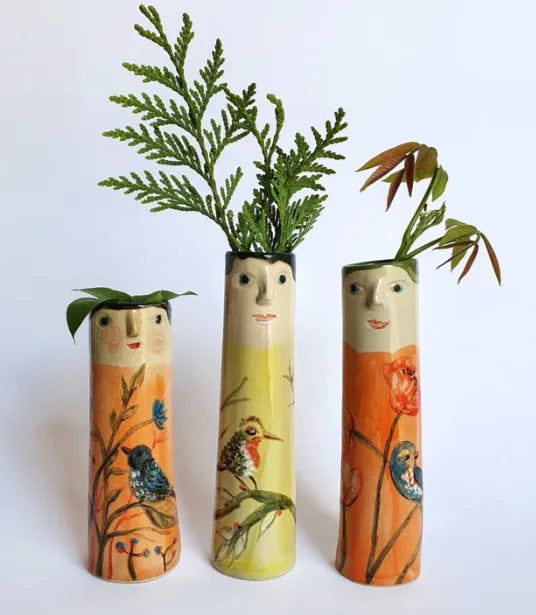 🍀Bohemian style-Spring Family Bud Vases🍀