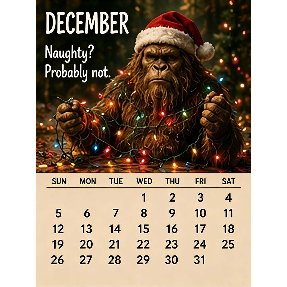 🦶2027 Bigfoot's Daily Life Calendar