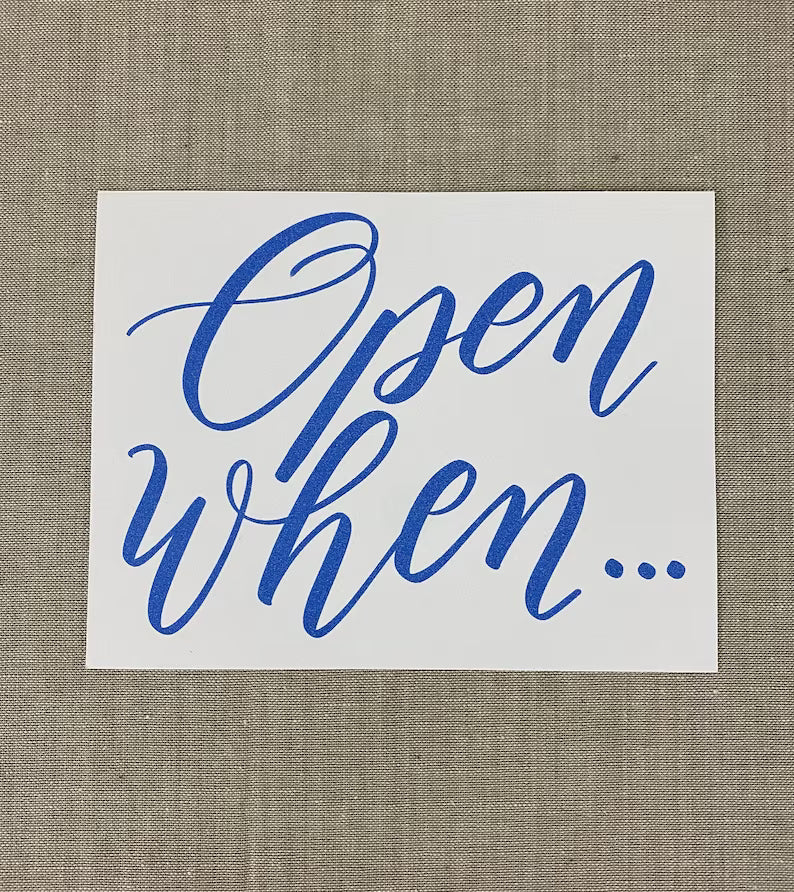 💌Open When Envelopes