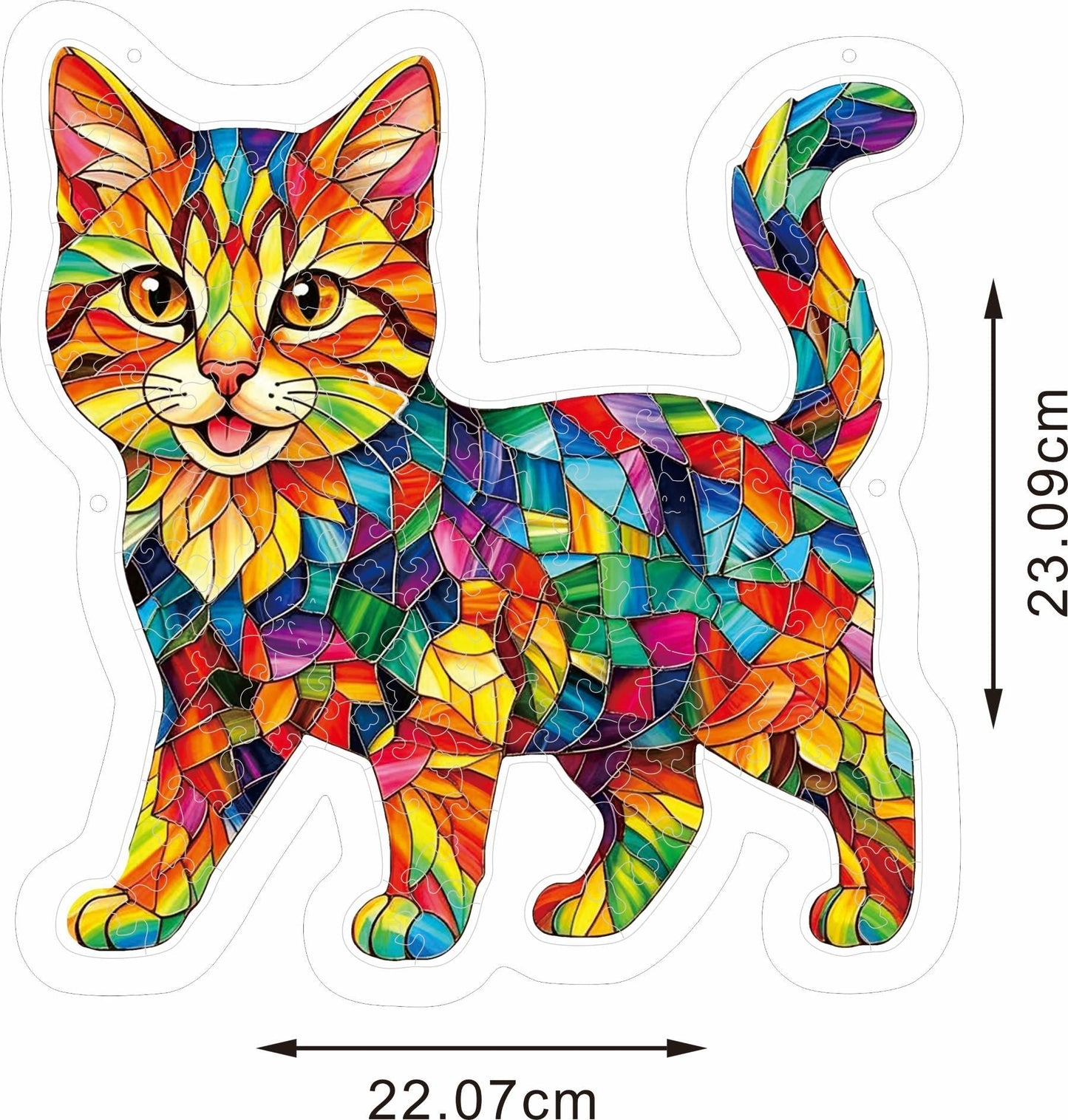 DIY Acrylic Cat Puzzle Suncatcher – Colorful Window Hanging Decor For Cat Lovers