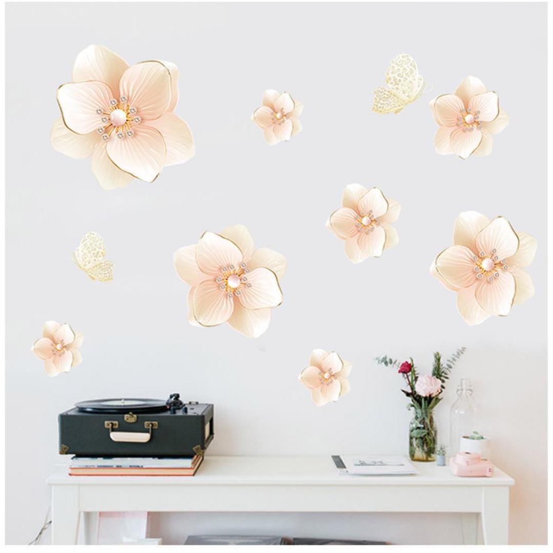 (❤HOT SALE- 49% OFF) Flower Wall Sticker Wallpaper