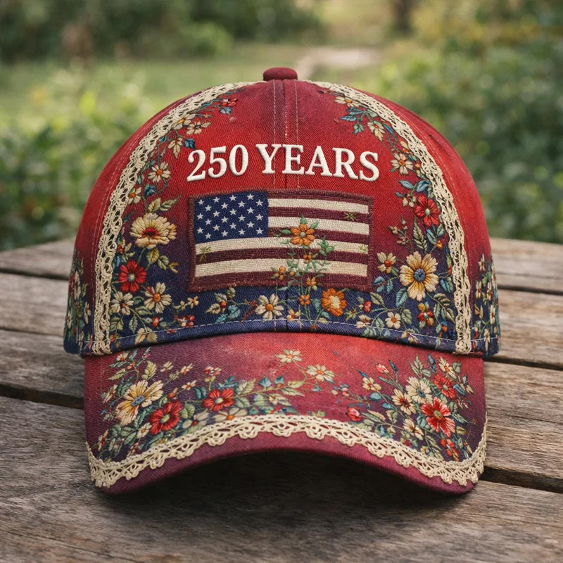 🔥🔥New Year 49% Off--🏆Hand-Embroidered Artisan Cap💖US 250th Anniversary Casual Hat