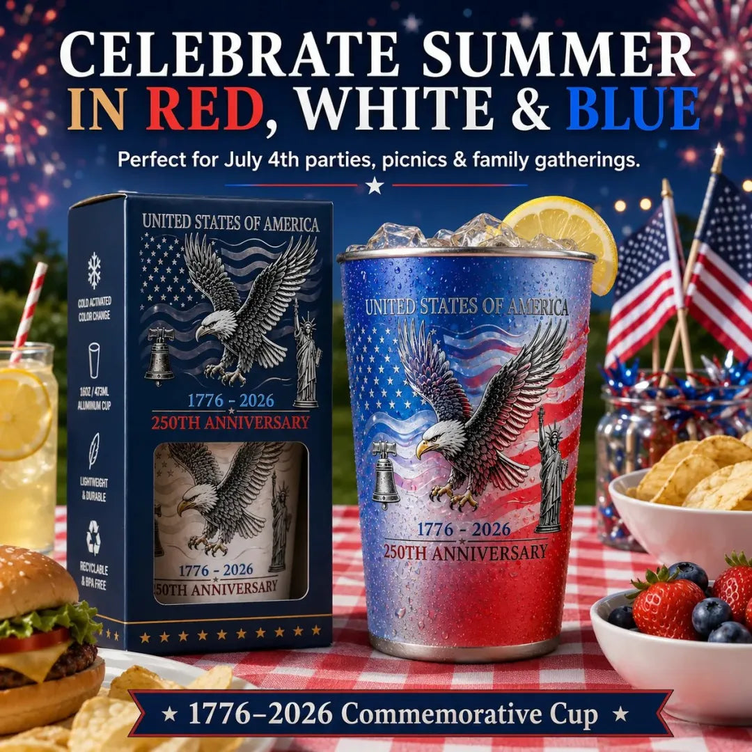 🔥Summer Sale 49% OFF🔥 🦅USA 250th Anniversary Color Changing Cup 🎉