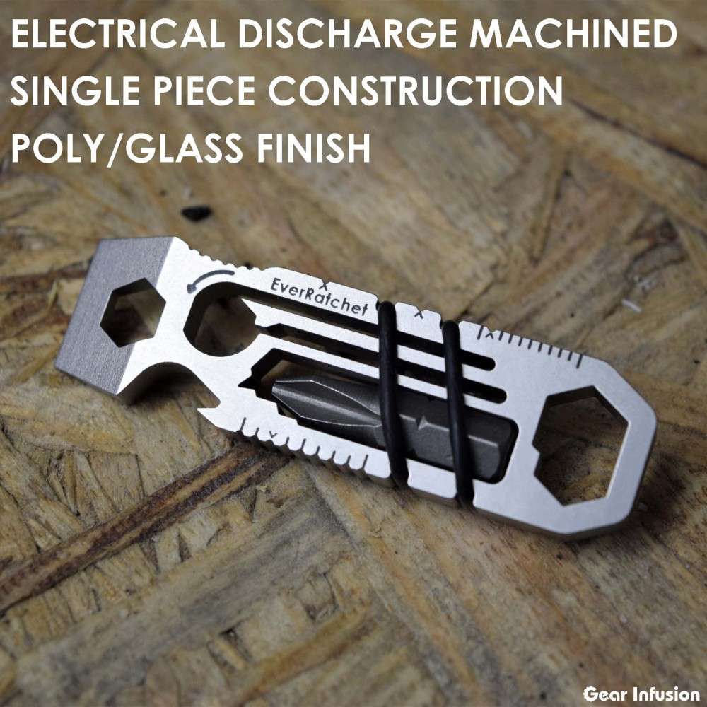 EverRatchet Clip Ratcheting Keychain Multi Tool