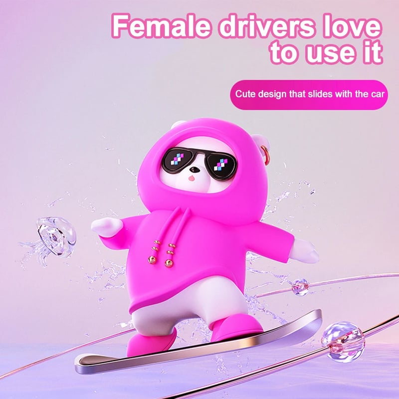 š„2024 New Car OrnamentšSkate Lover Bear Car Decor