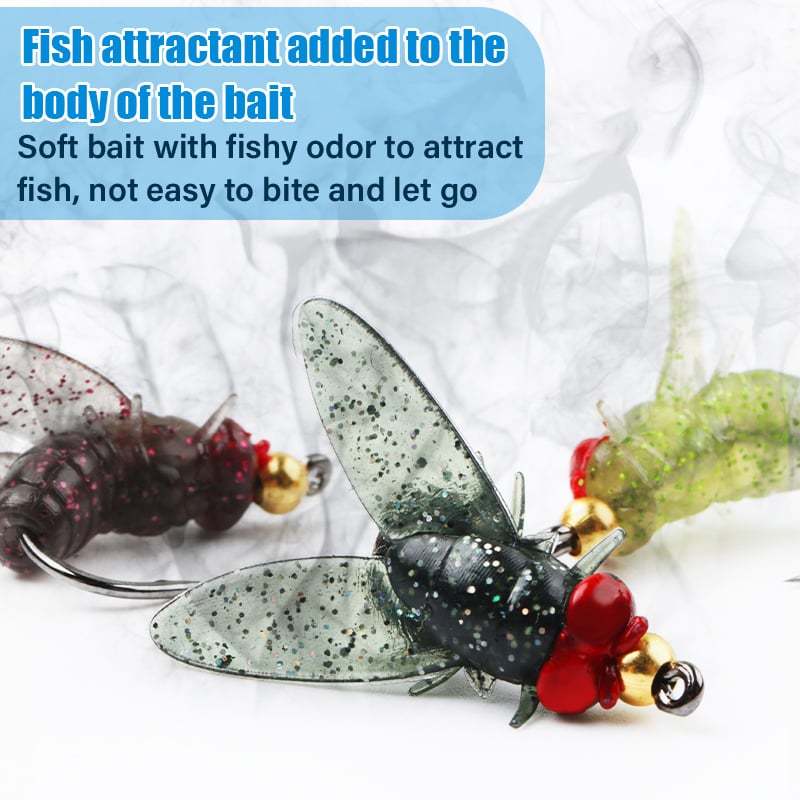 Simulated Flies Fishing Attractor Bait Hook