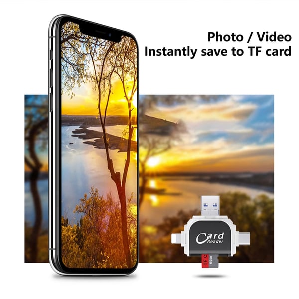 š²Multi-Port 4 in1 Universal SD TF Card Reader