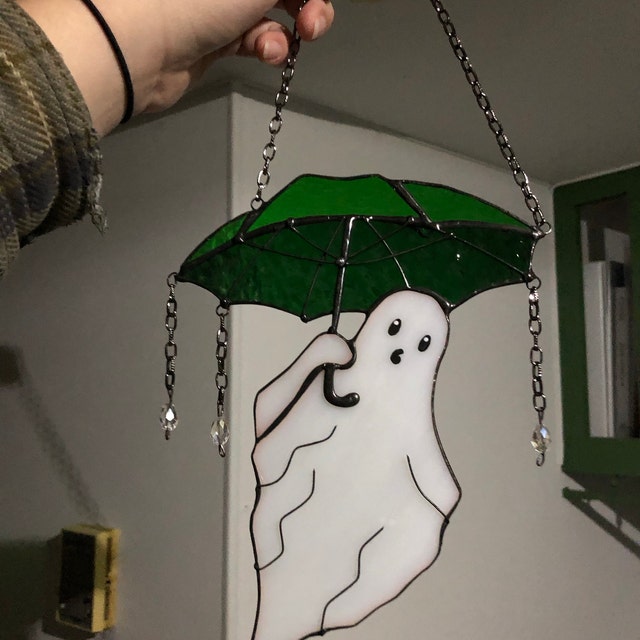 Funny Halloween Ghost with Umbrella