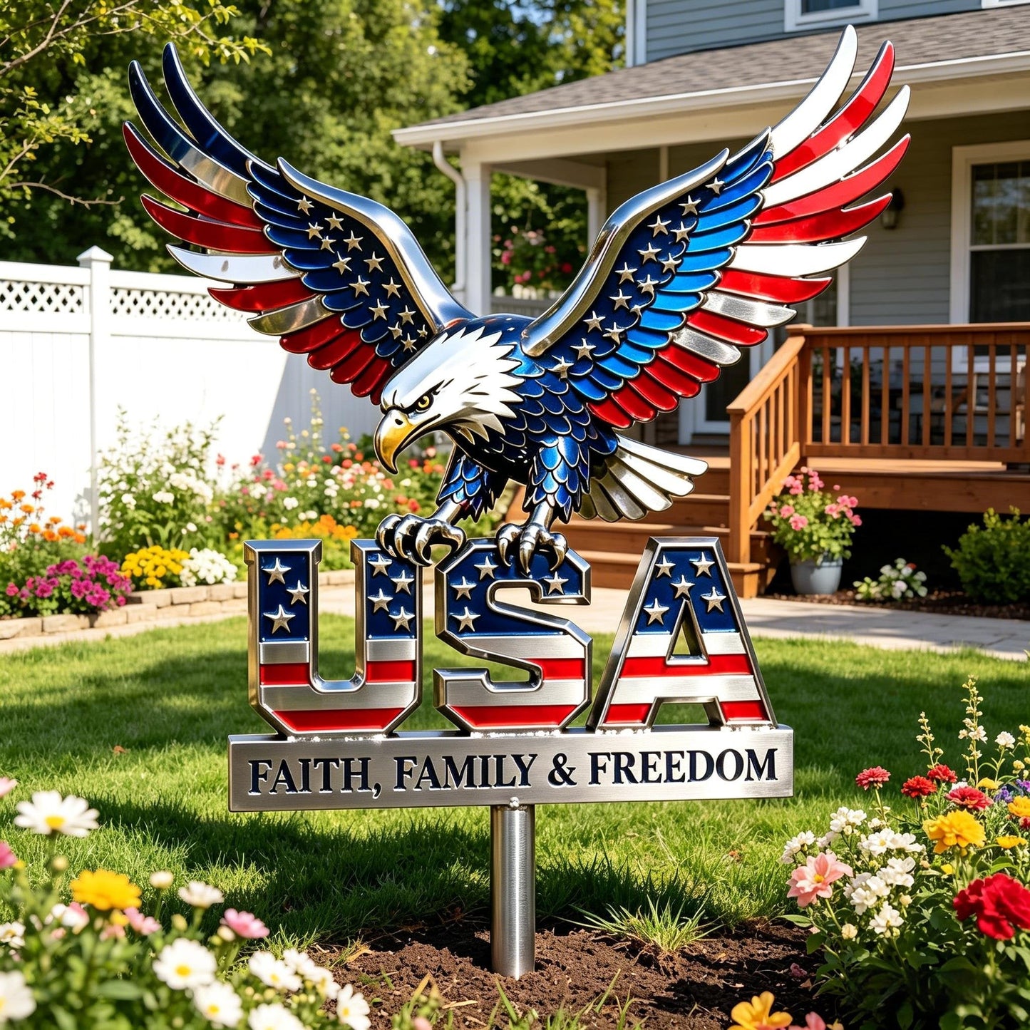 🦅🦅American Eagle - Commemorative Metal Sign - 250th Anniversary Gift
