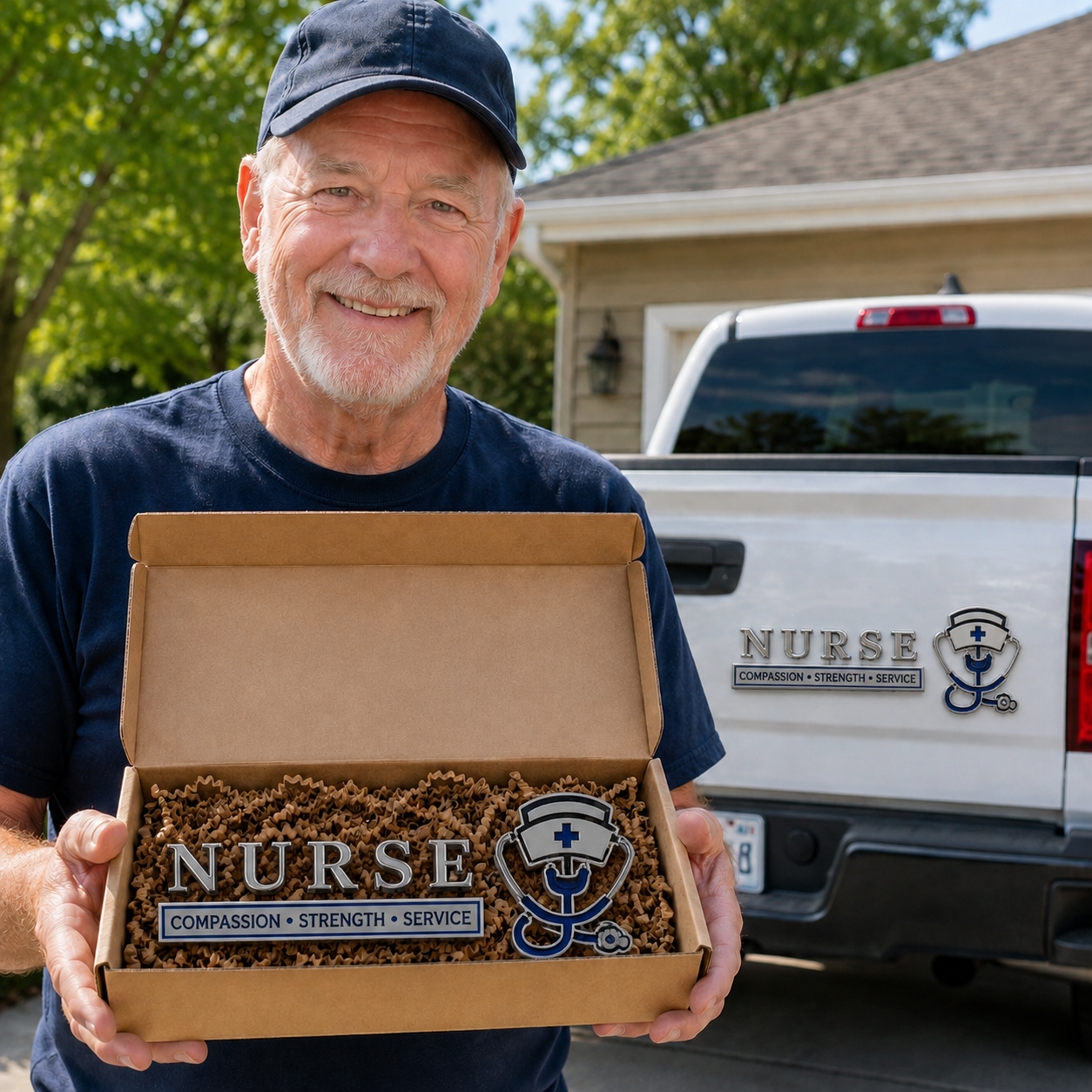 🏆Last Day Promo: 49% OFF! 💉Nurse Compassion Strength Service Car Emblem Metal Badge