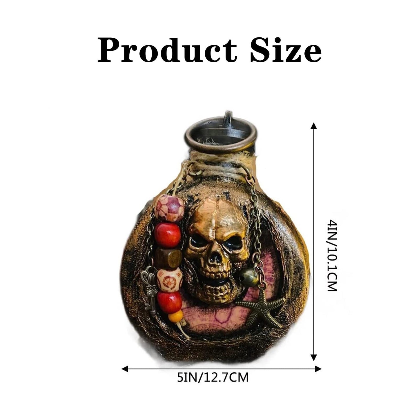 Pirate Rum Skull Hip Flask