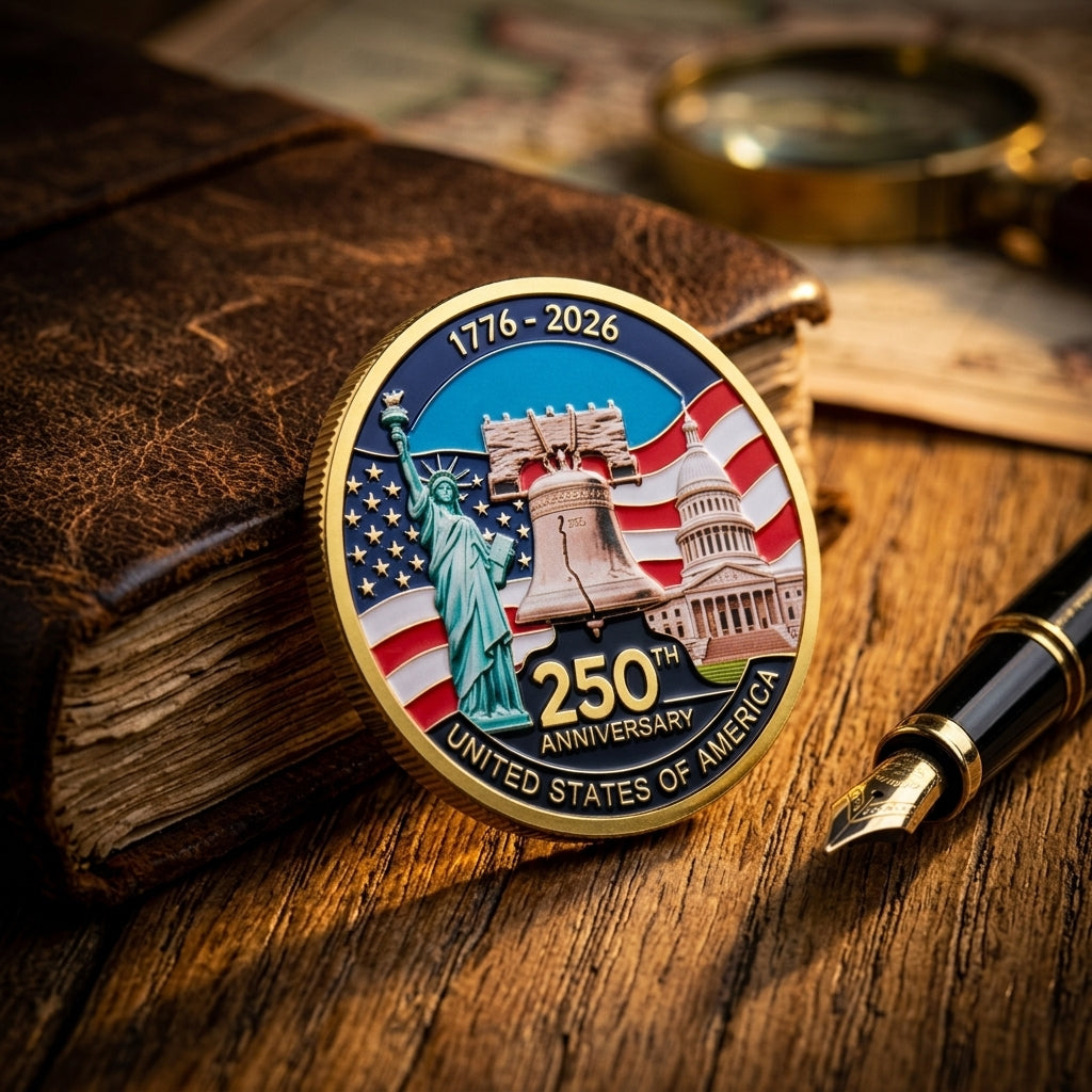 🔥LAST DAY 50% OFF✨9PCS USA 250th Anniversary Commemorative Coin Gift Set