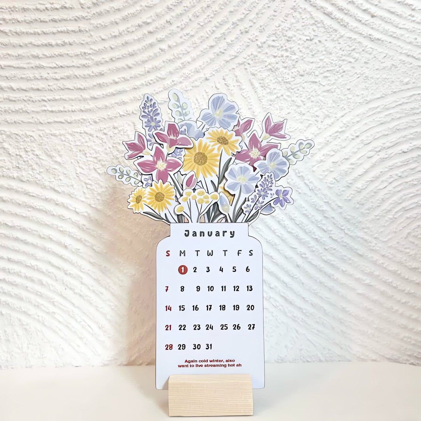 🌷Best Christmas Gift🎁-- 2025 Bloomy Flowers Desk Calendar 📅