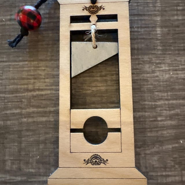 Guillotine Christmas Ornament A Darkly Delightful Holiday Gift For the Unconventional