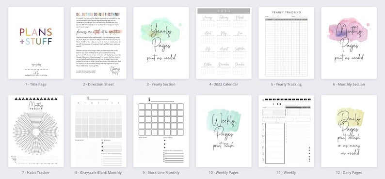 📚ADHD Planner Starter Kit - 3 Month Starter Kit