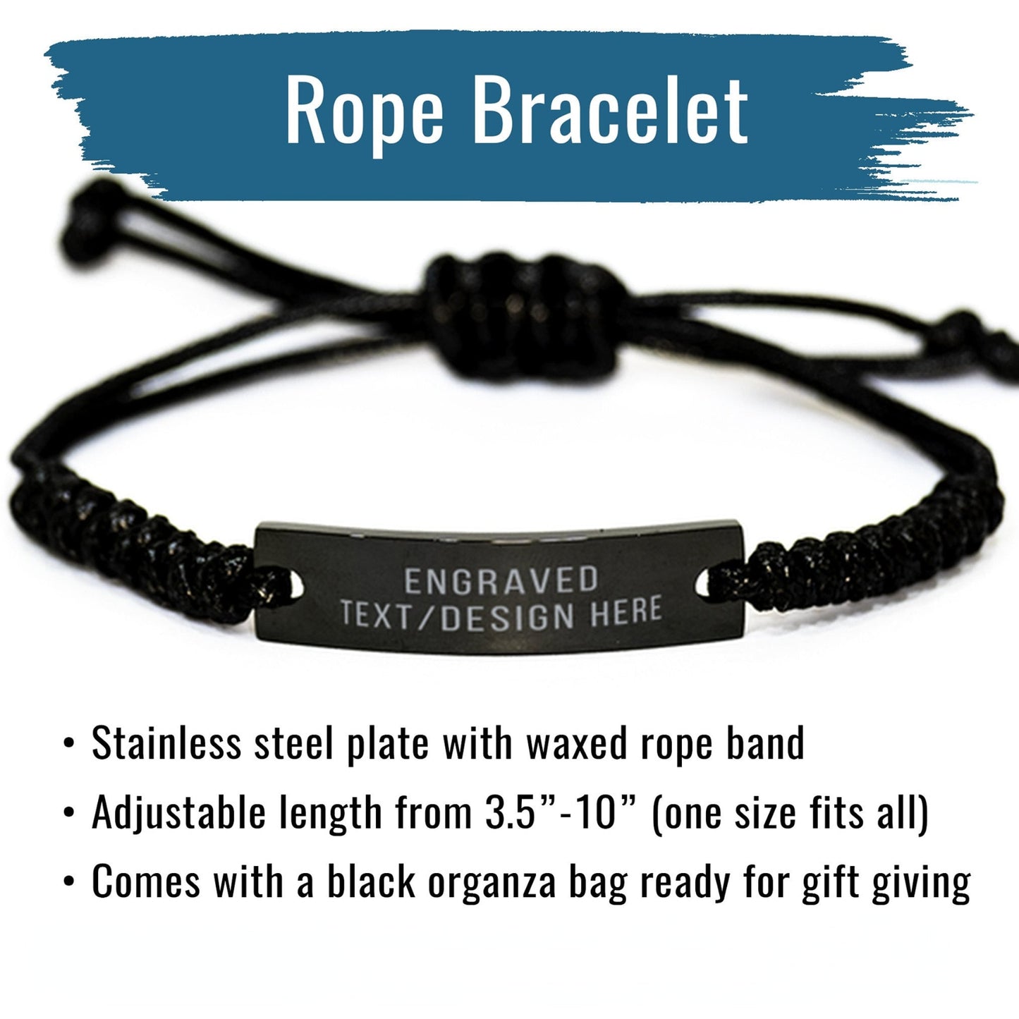 ❤"I Will Carry You With Me"- Personalized Engraved Memorial Bracelet