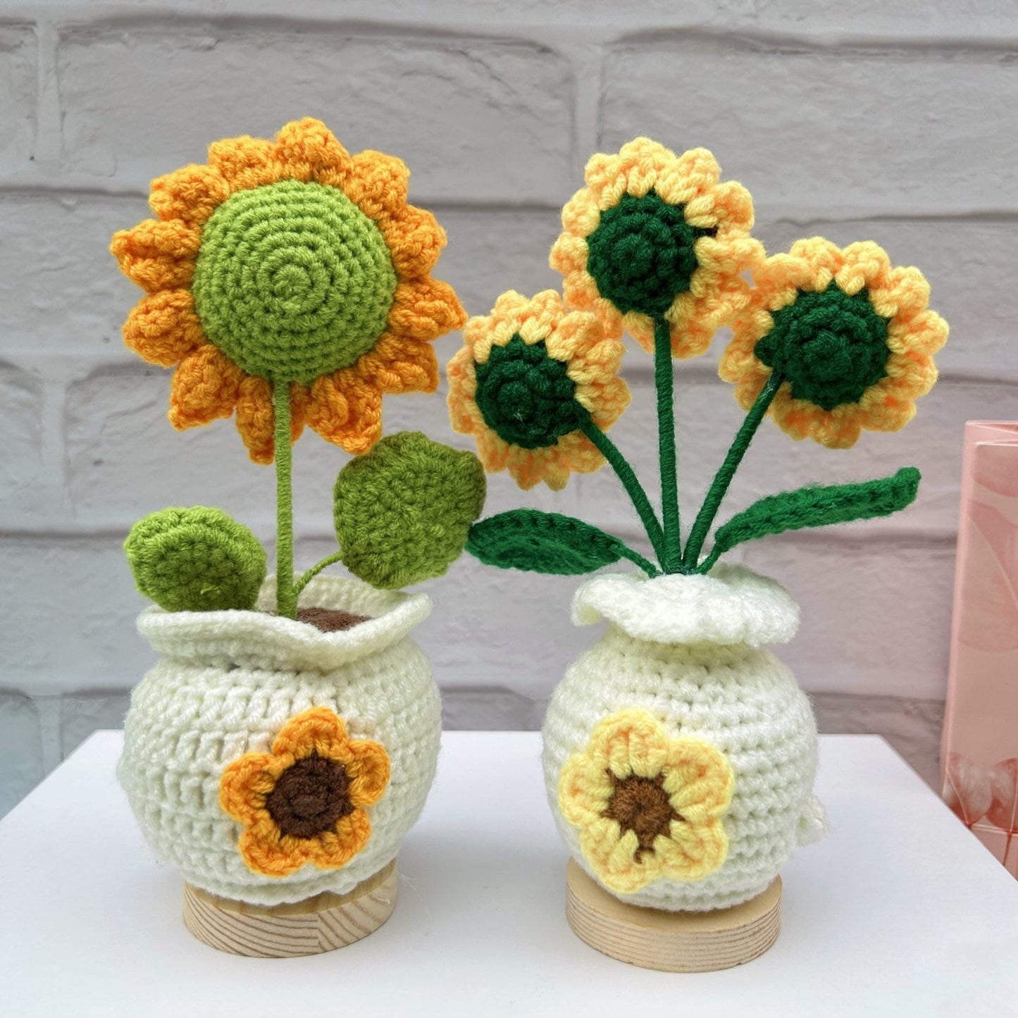 🌻Handmade Crochet Sunflowers-Emotional Support Plant