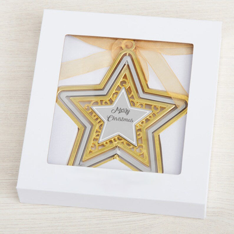 🎅Rotating Star🌟 Christmas Ornament