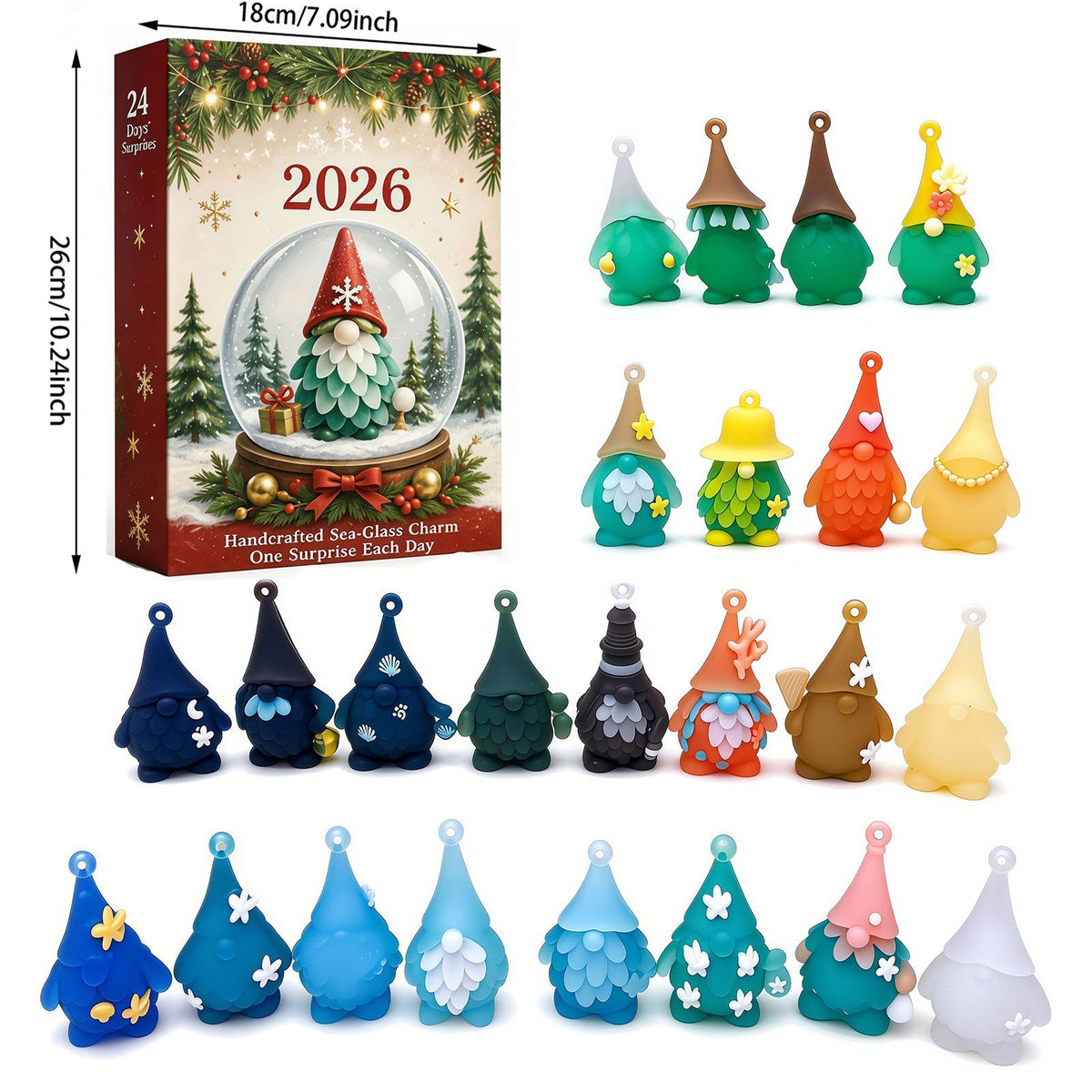 ππ 2026 Christmas Gnome Advent Calendar β 24 Days of 3D Gnome Ornaments & Holiday Surprises
