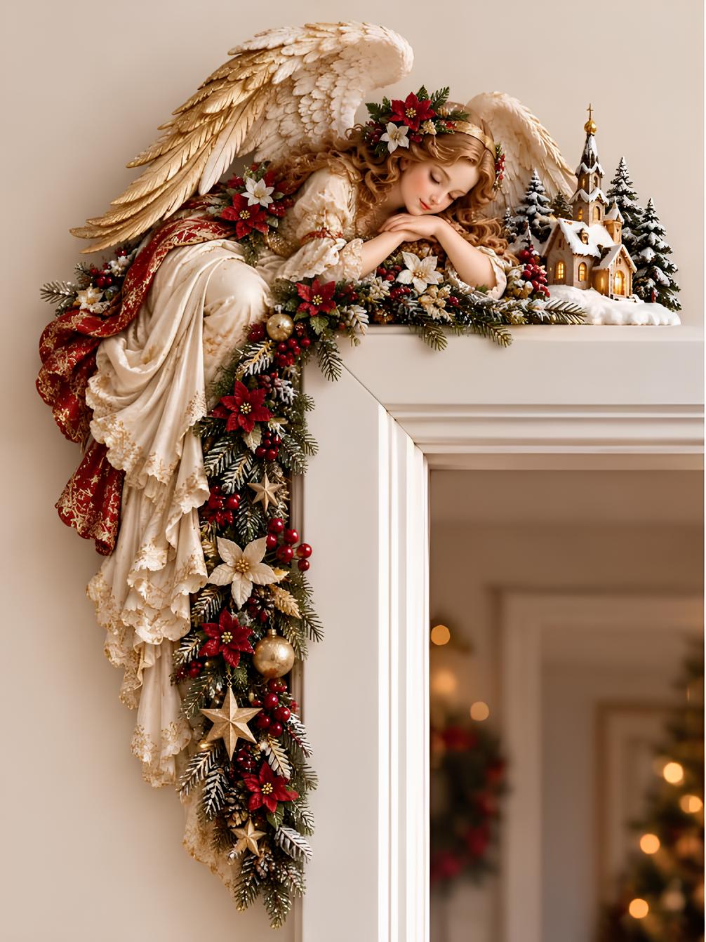 ๐ผ Christmas Angel Door Frame Decoration
