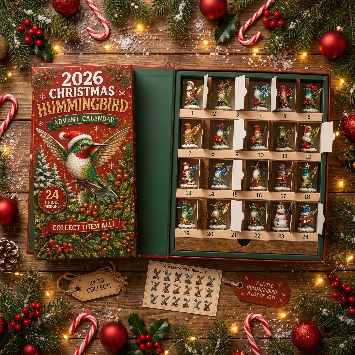 π¦2026 Christmas Hummingbird Advent Calendar β Every Day Brings New Surprises πβ¨