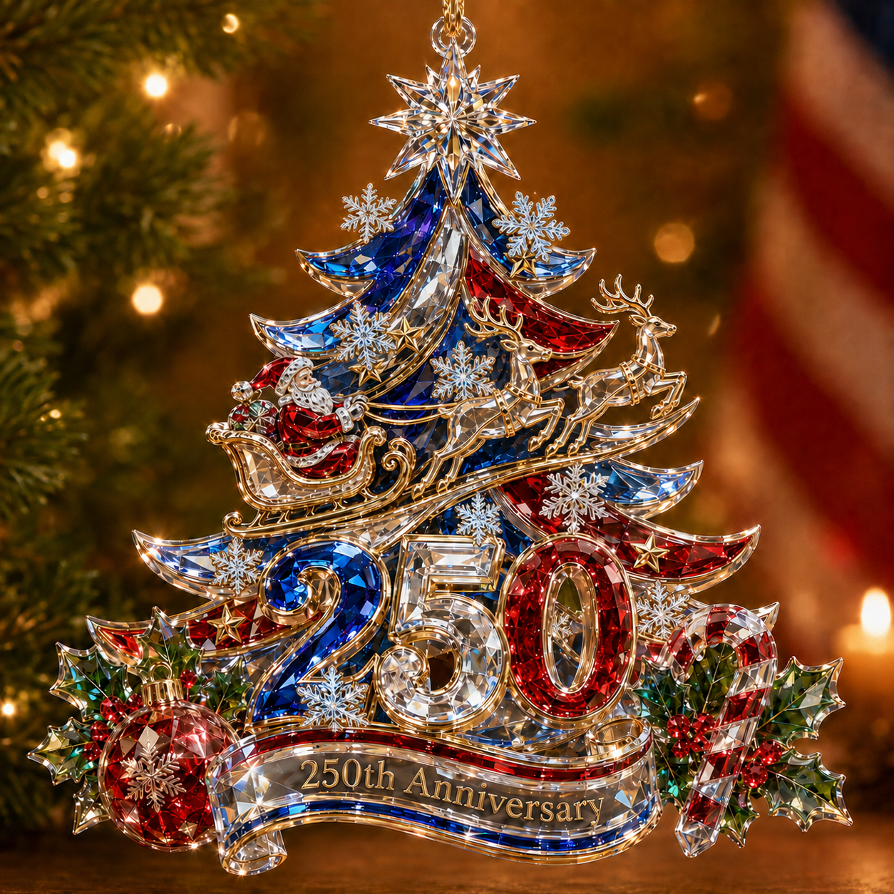 đ„Last 30pcsâšâ° Limited anniversary editionâš49% OFF!đ„250th Anniversary Crystal Christmas Tree