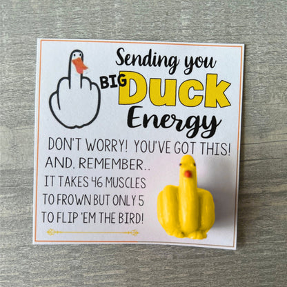 🤣Funny Middle Finger Duck Lucky Charm Gift🎁