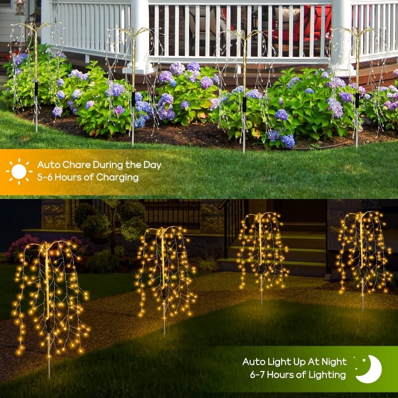 🔥LAST DAY 49% OFF🎁Waterproof Solar Garden Lights Outdoor Decor