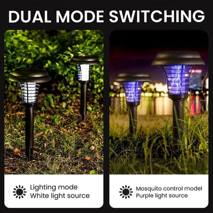 🎁2-Pack Solar Mosquito Zapper Lamp Stakes