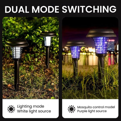 🎁2-Pack Solar Mosquito Zapper Lamp Stakes