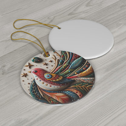 🎅CHRISTMAS SALE 49% OFF🎄Bird Of Many Colors Ceramic Christmas Ornament🐦