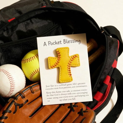 Personalized Sports Cross Pocket Blessing