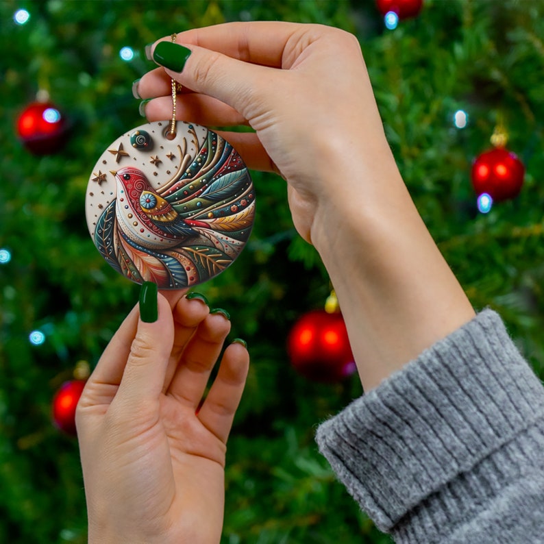 🎅CHRISTMAS SALE 49% OFF🎄Bird Of Many Colors Ceramic Christmas Ornament🐦