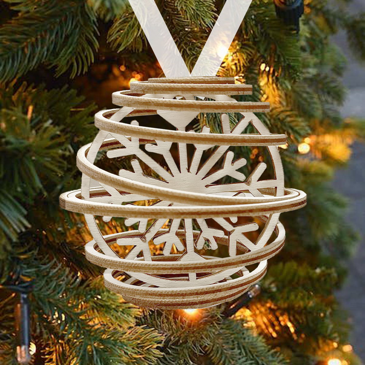 3D Spiral Christmas Ornament Bundle