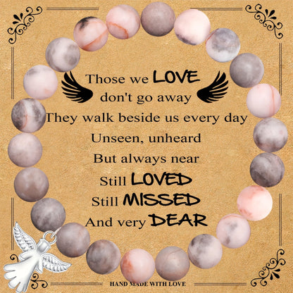 💖🎁2026 Mother's Day Gifts 50% Off--🧵Memorial Gifts Angel Wings Healing Crystal Bracelet