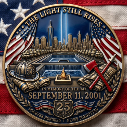 343 Never Forget 25th Anniversary Coin