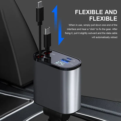 🔥Hot Sale🔥Retractable Car Charger⚡