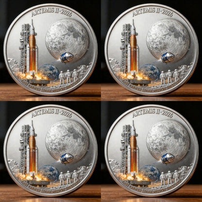 🚀Flash Sale 60% OFF 🌕 Artemis II Lunar Mission Commemorative Coin