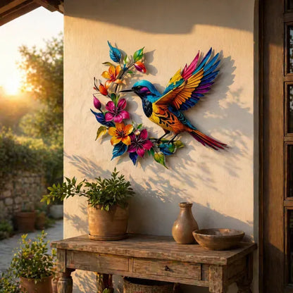 🔥Handcrafted Nature Bird Floral Metal Wall Art