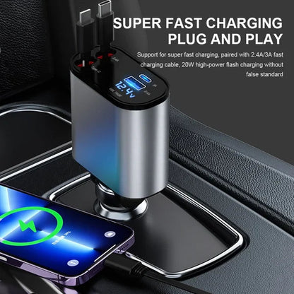 🔥Hot Sale🔥Retractable Car Charger⚡