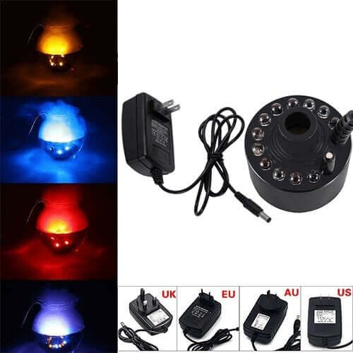 🎃12 LED light Ultrasonic Mist Maker Fogger💥Buy 2 Free Shipping💥