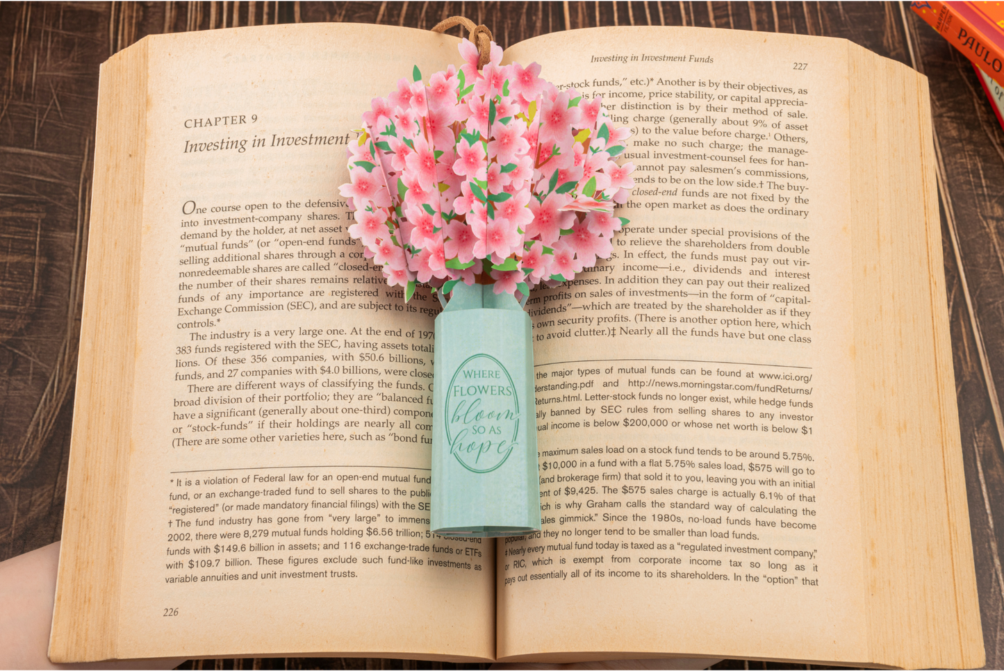 Leauni Elegant Flower Bouquet Pop-up Bookmark - New Pop-Mark