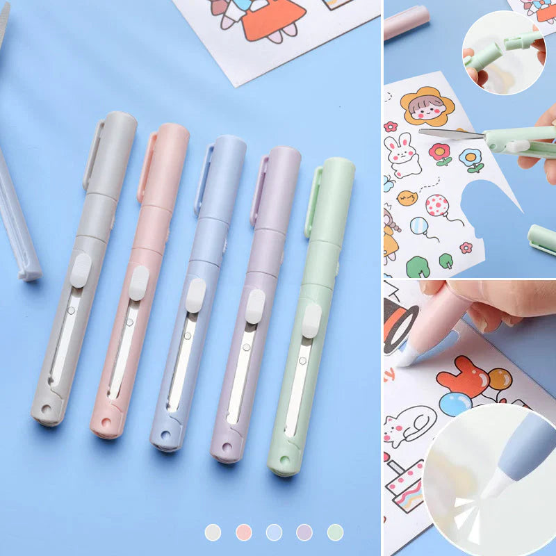 ✂️Mini Folding Pen Scissors Graving Knife for Kids👼-Buy 1 Get 1 Free