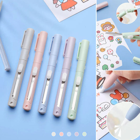 ✂️Mini Folding Pen Scissors Graving Knife for Kids👼-Buy 1 Get 1 Free