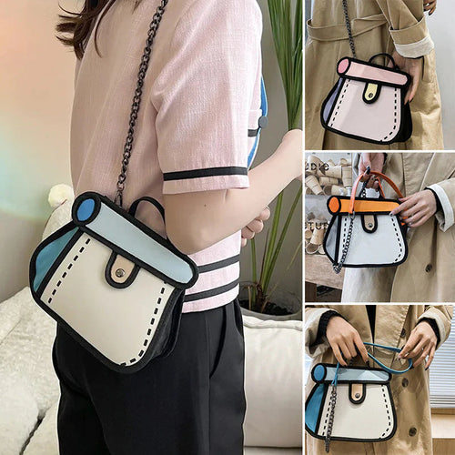 🎅Best Christmas Gift 🎁2D Cartoon Handbag👜