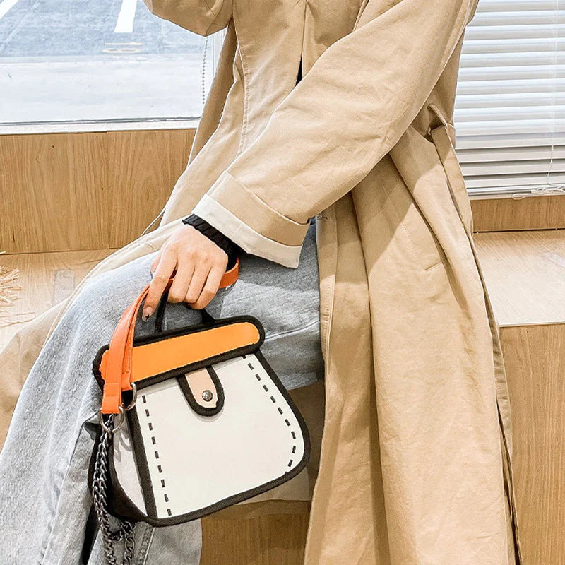 🎅Best Christmas Gift 🎁2D Cartoon Handbag👜