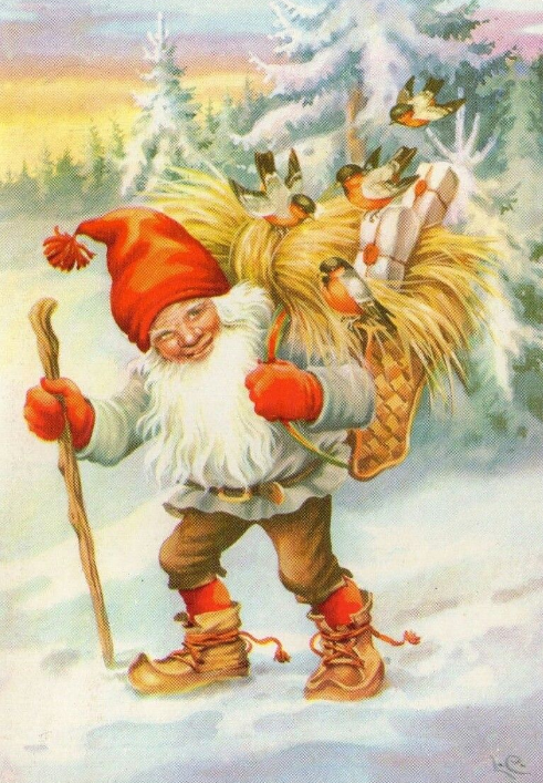 🎅🎁Vintage Christmas Dwarves Postcard Set